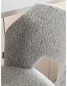 Must Living Bloom Moderne Barkruk Boucle Grijs
