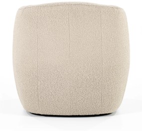 Eleonora Charlotte Taupe Boucle Fauteuil Rond