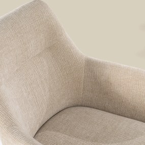 Draaibare Eetkamerstoel Armleuningen Taupe