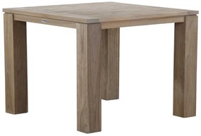 Dining Tuintafel vierkant 100 x 100 cm Teak Old teak greywash Brighton