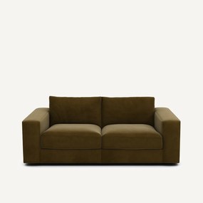 Compacte bank 3-zit in fluweel, Skander