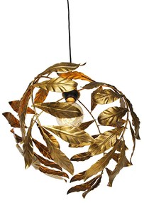 Vintage hanglamp antiek goud 40 cm - Linden