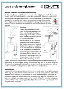 Schutte CORNWALL ééngreepsmengkraan keuken met hoge uitloop, lage druk, roestvrij staal-look