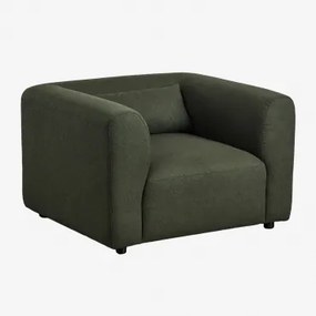 Beklede Fauteuil Fogler Teddystof Saliegroen - Sklum