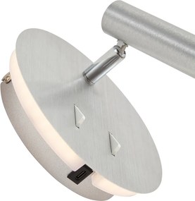 Moderne wandlamp staal incl. LED met USB-C - Croft