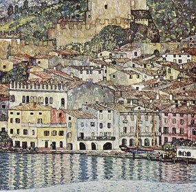 Kunstreproductie Malcesine at Lake Garda (1913), Gustav Klimt