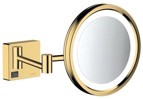 Hansgrohe Addstoris make-up spiegel led 3x vergr. polished gold optic 41790990