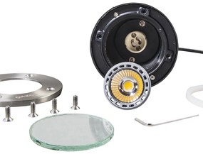 Moderne grondspot staal RVS - Basic Round