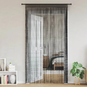 vidaXL Draadgordijnen 2 st 100x250 cm zwart