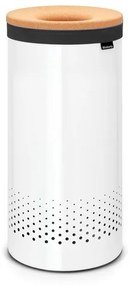 Brabantia Wasbox - 35 liter - kurkendeksel - uitneembare waszak - wit 104367