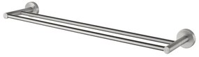 Haceka Kosmos Handdoekhouder - 62cm - dubbel - geborsteld chroom 1208652