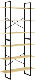 vidaXL Hoge kast 100x30x210 cm massief grenenhout