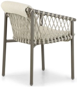 Tuinset 6 personen  Aluminium/rope Taupe 4 Seasons Outdoor Allora/Sand
