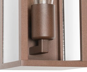 Buitenlamp met dimmer Smart wandlamp met dimmer roestbruin 26 cm IP44 incl. Wifi ST64 - Charlois Industriele / Industrie / Industrial E27 IP44 Buitenverlichting