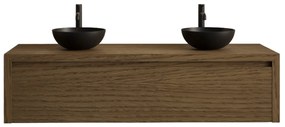 Gliss Design Ares badmeubel 120cm castle brown zonder waskom