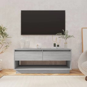 vidaXL Tv-meubel 102x41x44 cm spaanplaat grijs sonoma eikenkleurig