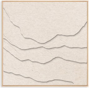 Akoestische wanddecoratie Tonefield met houten frame