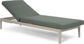 Lifestyle Garden Furniture Mateo Ligbed Met Kussen Loft/moss Green Aluminium Taupe