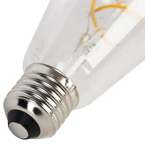 Set van 5 E27 LED lampen spiraal filament ST64 5W 400 lm 2200K