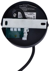 Design hanglamp zwart met mat glas 5-lichts - Vertical