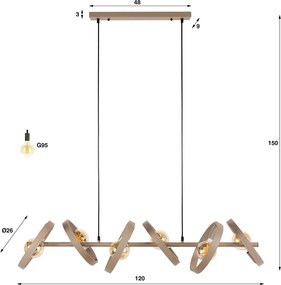 Hanglamp Met Metalen Ringen