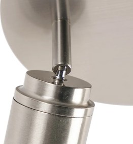 Moderne badkamer spot staal 2-lichts IP44 - Ducha