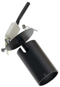 Moderne inbouwspot zwart GU10 50mm - Chels