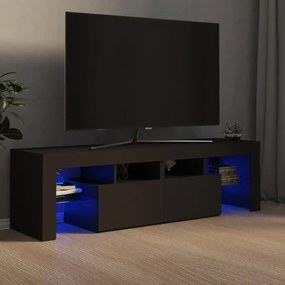 vidaXL Tv-meubel met LED-verlichting 140x36,5x40 cm grijs