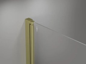 Mexen Mist-F Duo opvouwbare douchecabine 90 x 90 cm, transparant, goud geborsteld - 8A6-090L-090P-55-00