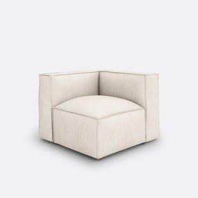 Hoekelement voor modulaire bank, in ribfluweel, Seven