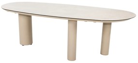 Taste by 4 Seasons Denia tuintafel latte met geprint keramisch blad in mangovorm 240 cm Tuintafel beige weerbestendig