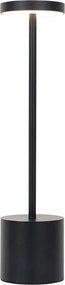 Buiten tafellamp zwart incl. LED met touch dimmer oplaadbaar - Dupont