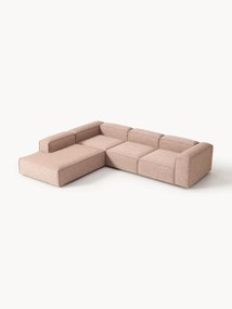 Modulaire hoekbank Lennon van linnenmix (4-zits)