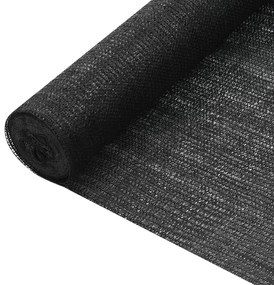 vidaXL Privacynet 75 g/m² 1x50 m HDPE zwart