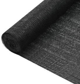 vidaXL Privacynet 75 g/m² 1x50 m HDPE zwart