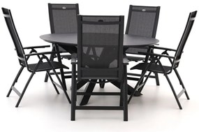 Hartman Troy/Lodola ø 150cm dining tuinset 6-delig verstelbaar