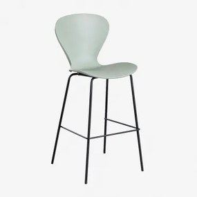 Pak Van 2 Uit Hoge Krukken ↑75 Cm & Zwart & Polypropyleen Celadon & Polipropileno - Sklum