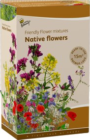 Buzzy seeds Friendly Flowers Strooidoos - Inheemse Bloemenmix - 15 m²