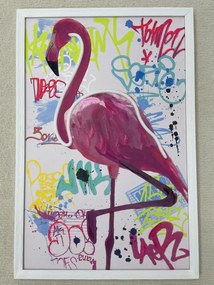 Neon Art Pink Flamingo