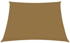 vidaXL Zonnezeil 160 g/m² 4/5x3 m HDPE taupe