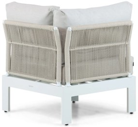 Hoek loungeset 5 personen Aluminium Wit  Lifestyle Garden Furniture Lorenzo