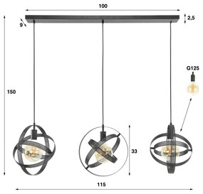 Hanglamp Metaal Gaas