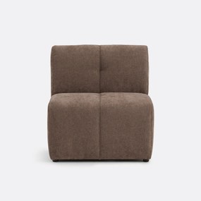 Modulaire tafelzetel, 1-zits, in fijne chenille, ANETA