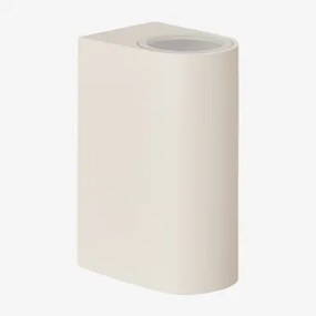 Buitenwandlamp In Aluminium Met 2 Pevot Lichtpunten Tapioca Beige - Sklum