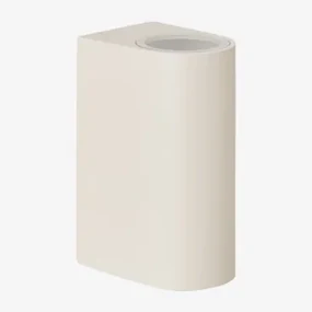 Buitenwandlamp In Aluminium Met 2 Pevot Lichtpunten Tapioca Beige - Sklum