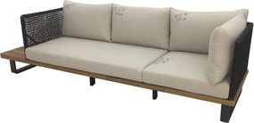 The Outsider Hoek Loungeset - Tenerife - Acacia - Aluminium - Zandkleur- The Outsider