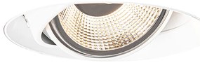 Moderne inbouwspot wit GU10 AR111 rond trimless - Oneon