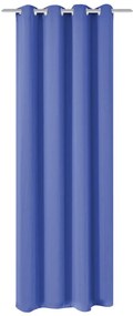 vidaXL Gordijn met metalen ringen verduisterend 270x245 blauw