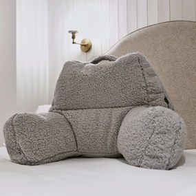 Teddy Fleece Chill Kussen - Grijs