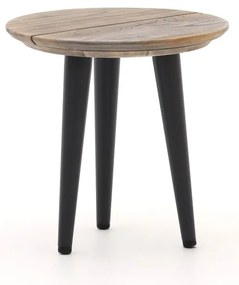 + 15% kassakorting | Bijzettafel tuin ROUGH | Rond | Tuintafel Teakhout | Ø40cm | Kees Smit Tuinmeubelen